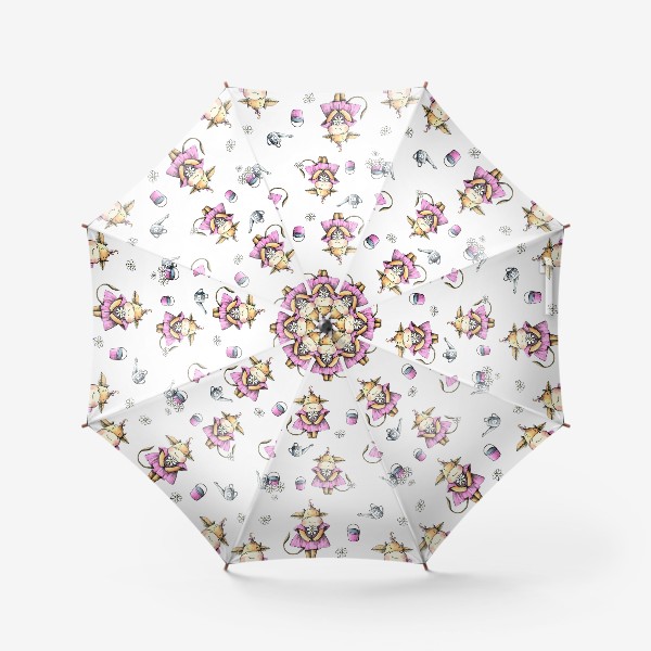 Зонт «Коровка в розовом платьице»