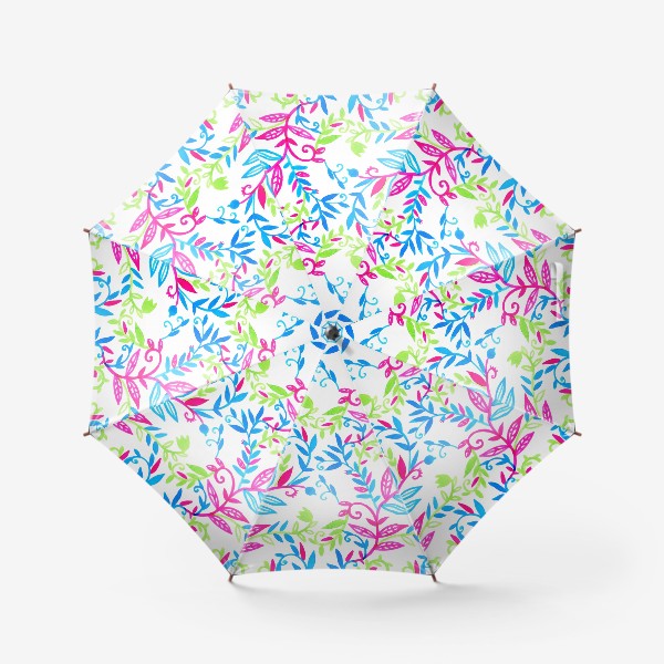 Зонт «Узор на белом фоне»