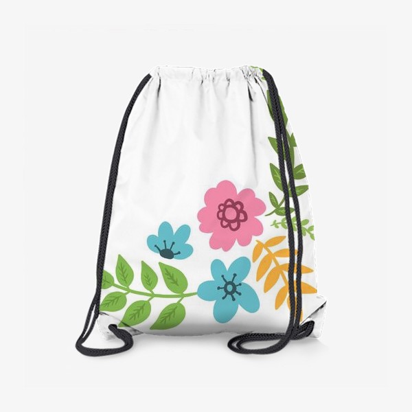 Рюкзак «Цветы и веточки»