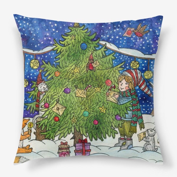Подушка «Новогодняя елка»