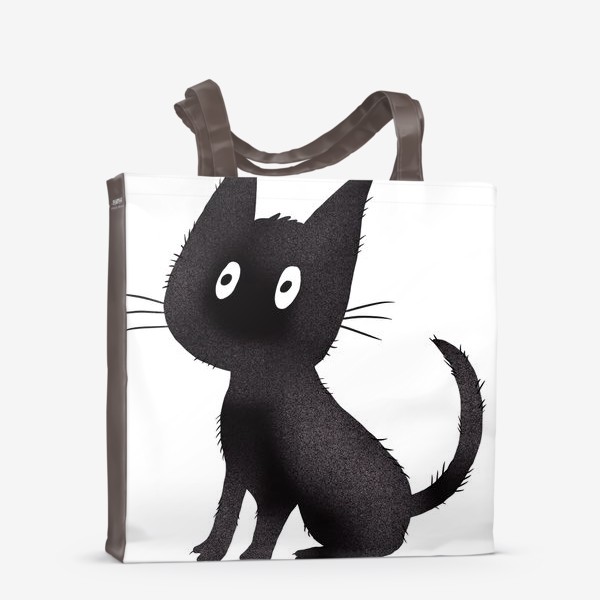 Сумка-шоппер «Милый чёрный кот»