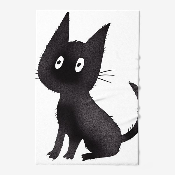 Полотенце &laquo;Милый чёрный кот&raquo;
