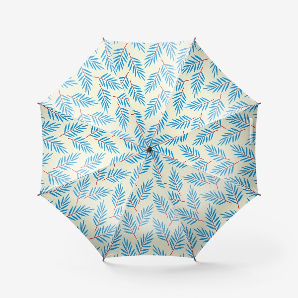 Зонт &laquo;голубые пальмовые листья&raquo;