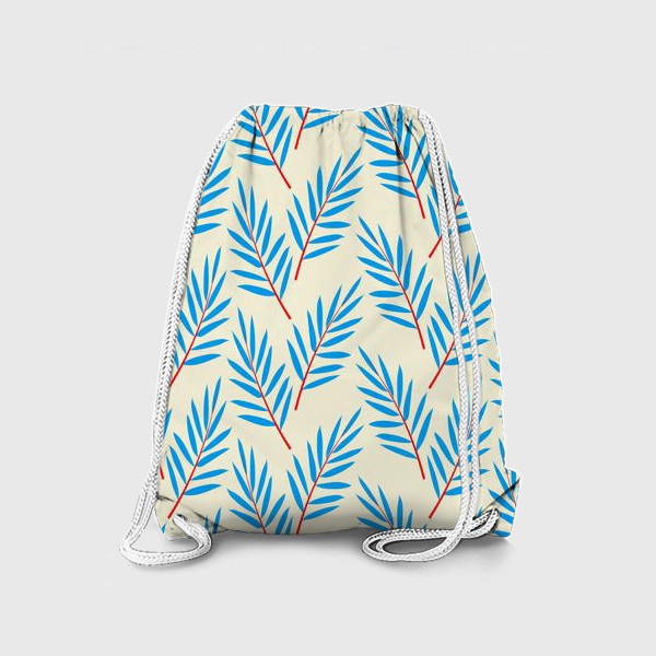 Рюкзак «голубые пальмовые листья»