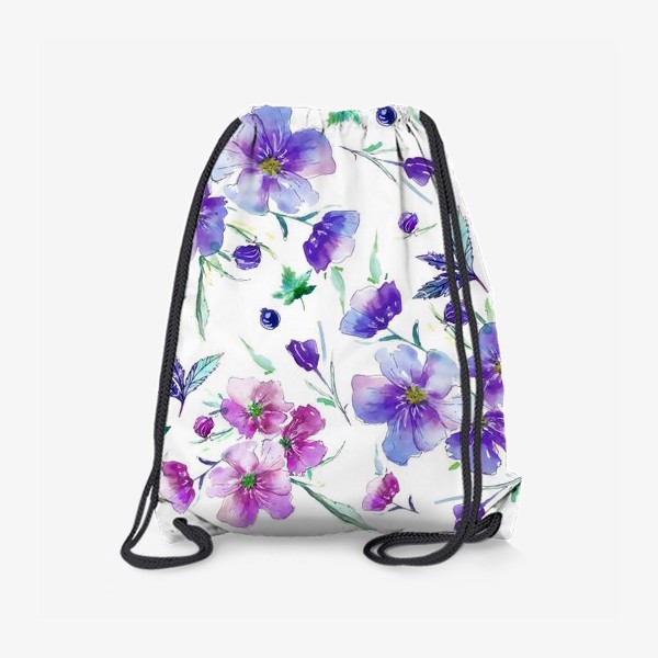 Рюкзак «Акварельные нежные цветы»