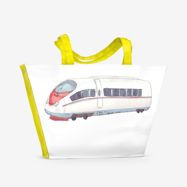 Пляжная сумка «Скоростной поезд Сапсан»