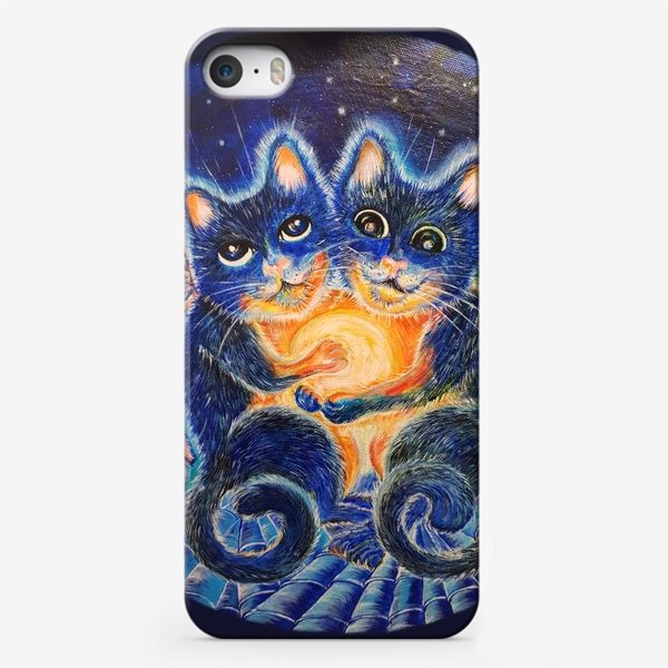Чехол iPhone «Крылатые коты Чудо»