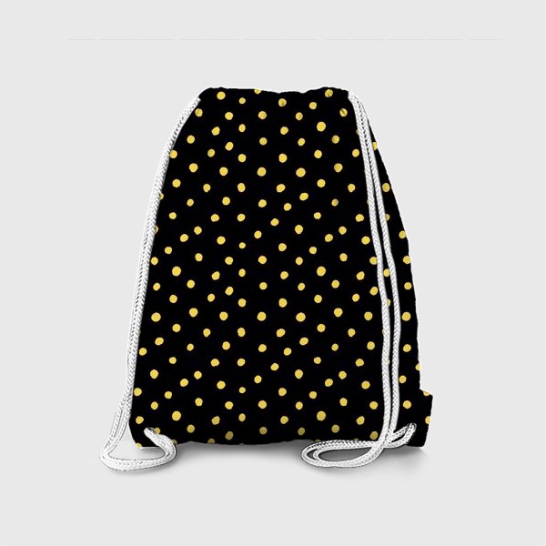 Рюкзак «Паттерн золотистые крапинки на чёрном фоне»