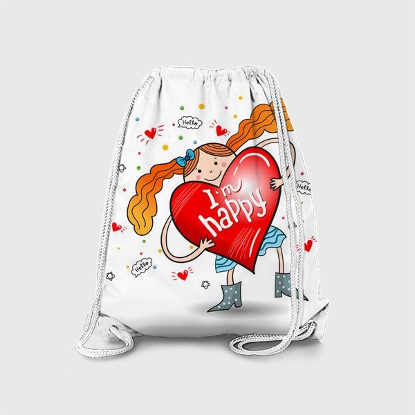 Рюкзак «Девочка с сердцем»