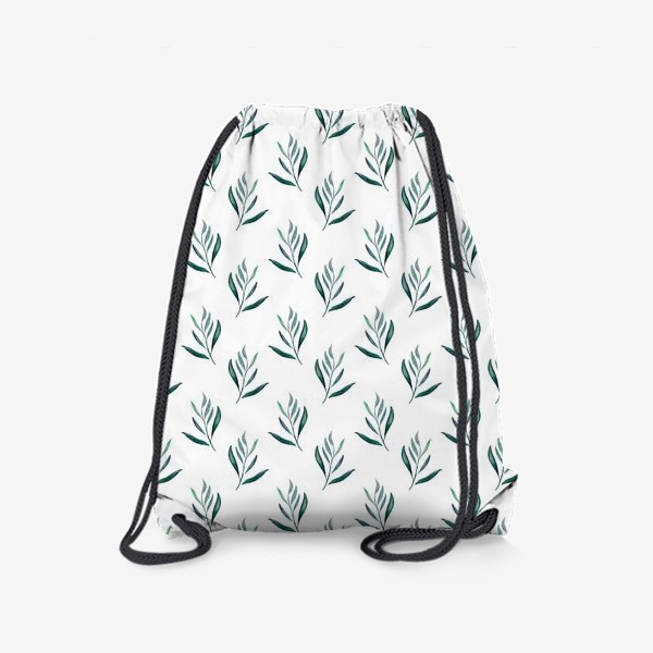 Рюкзак «Паттерн тропическая акварельная зелень»