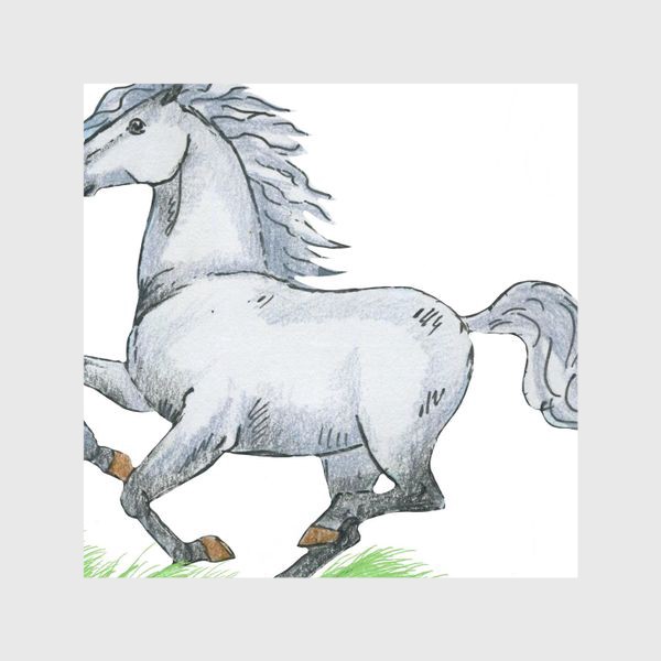 Шторы «Белая лошадь»