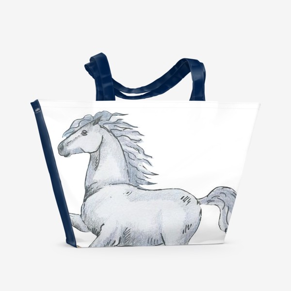 Пляжная сумка «Белая лошадь»