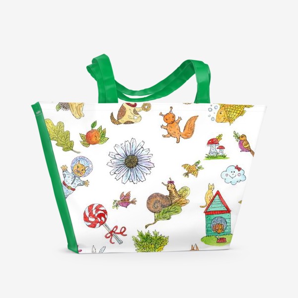 Пляжная сумка «Милые животные»
