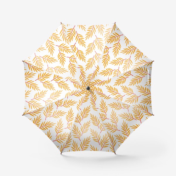 Зонт «оранжевые осенние листья»