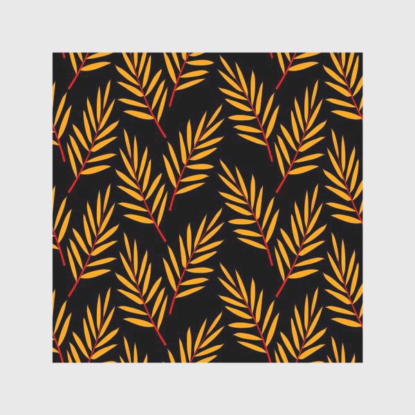 Скатерть «оранжевые пальмовые листья»