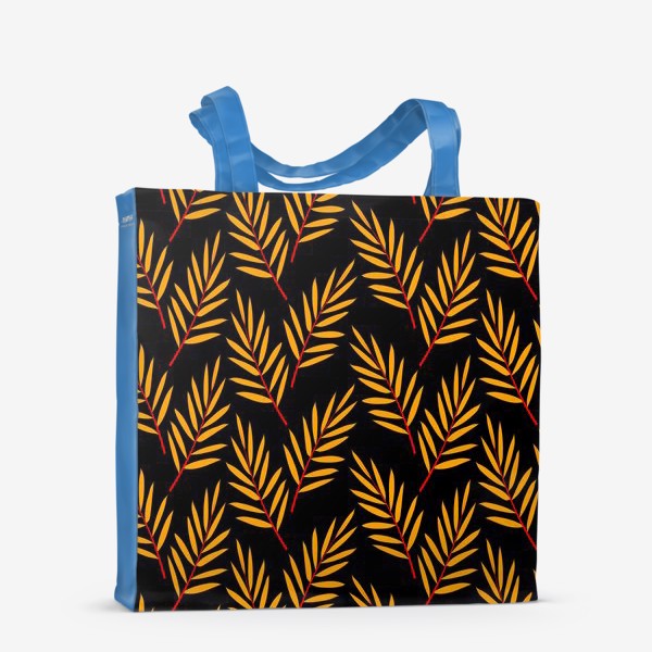 Сумка-шоппер &laquo;оранжевые пальмовые листья&raquo;