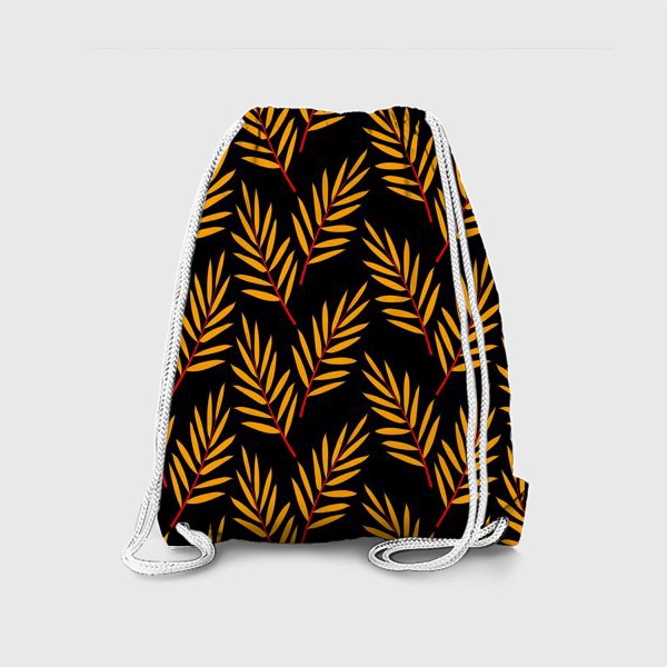 Рюкзак «оранжевые пальмовые листья»