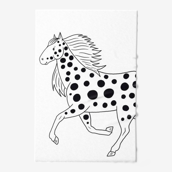 Полотенце «Бегущая пятнистая лошадь»
