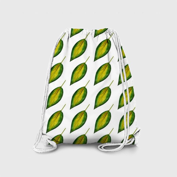 Рюкзак «Паттерн зелёные листья»