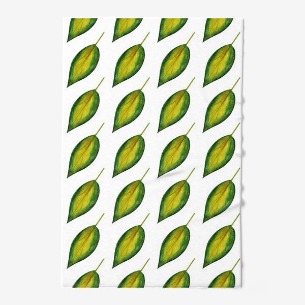 Полотенце «Паттерн зелёные листья»