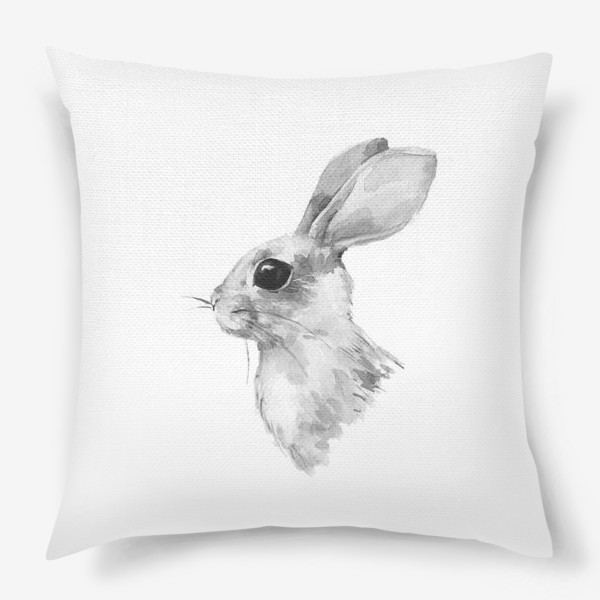 Подушка «Кролик. Акварель»