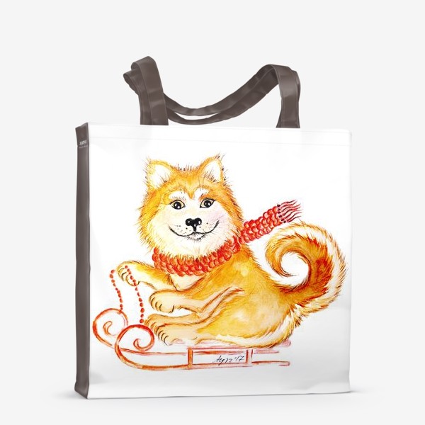 Сумка-шоппер «Собака Акита»