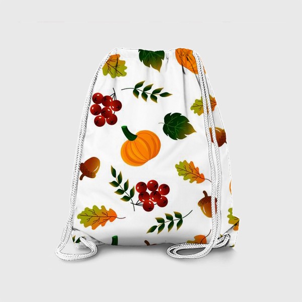 Рюкзак «Осенний паттерн с тыквой»