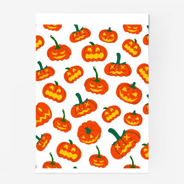 Постер «Тыквы. Осень. Хэллоуин. День Благодарения»
