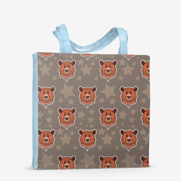 Сумка-шоппер «узор с медведями »
