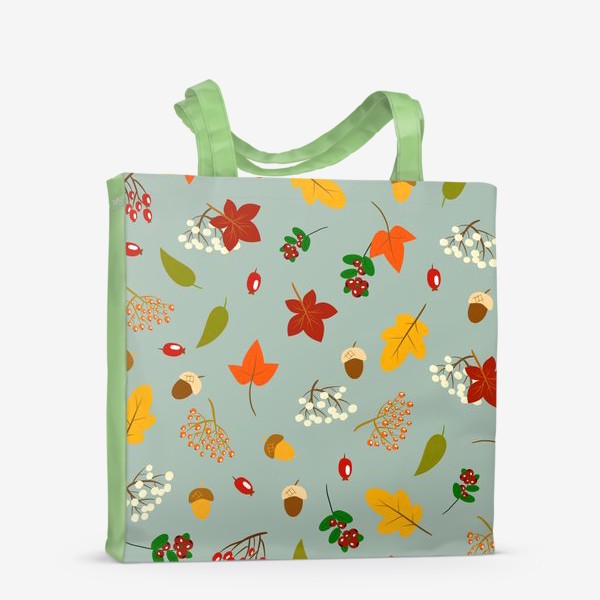 Сумка-шоппер «осенние листья и ягоды»