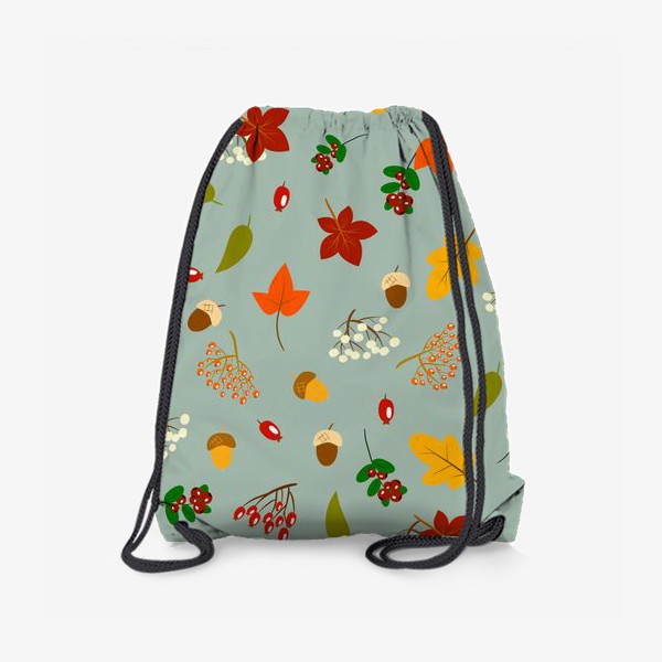 Рюкзак «осенние листья и ягоды»