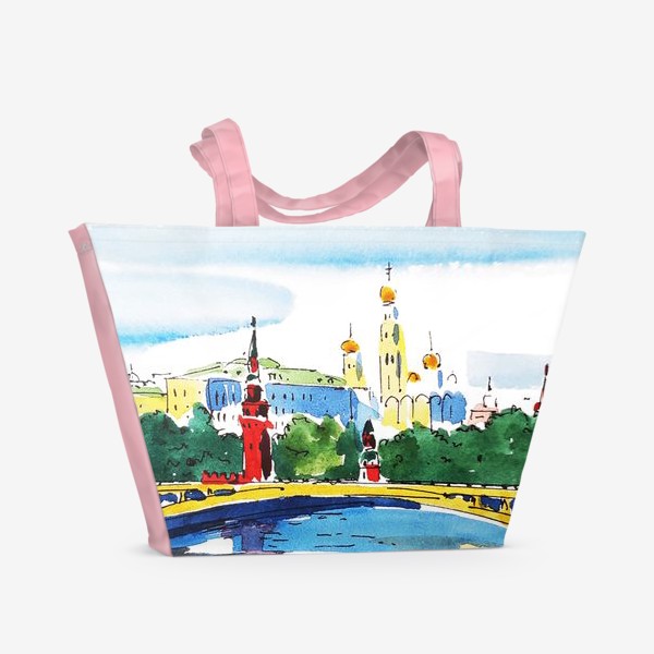 Пляжная сумка «Весна в Москве»