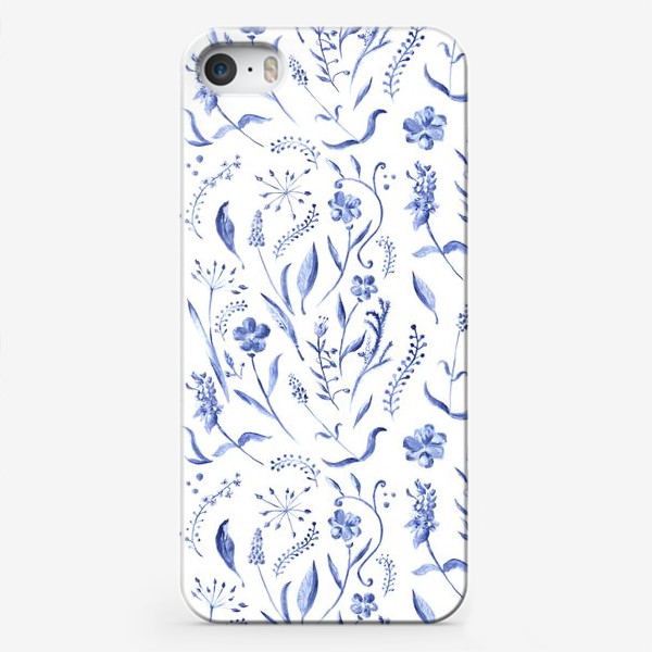 Чехол iPhone «Индиго - синие полевые цветы»