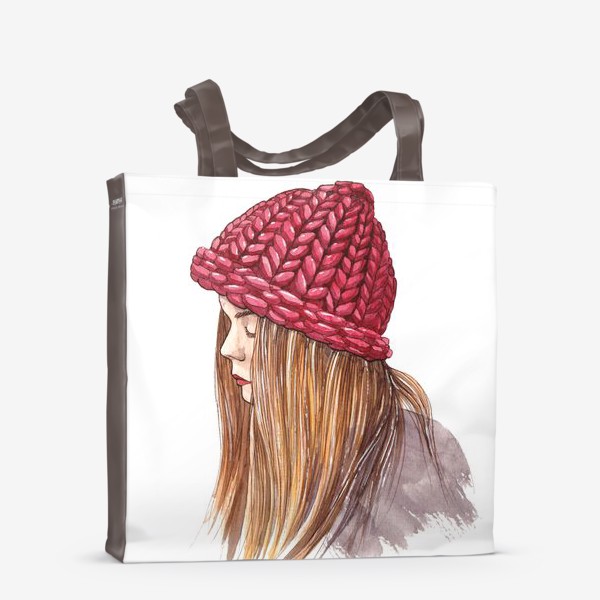 Сумка-шоппер «Красная шапочка (Девушка в шапке)»
