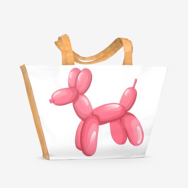 Пляжная сумка «собачка из шариков»