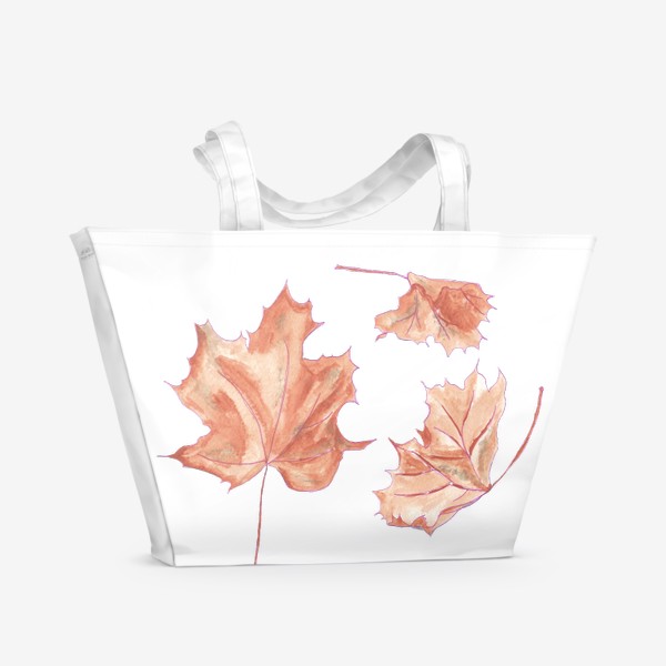 Пляжная сумка «Осенние листья. Осенний полёт.»