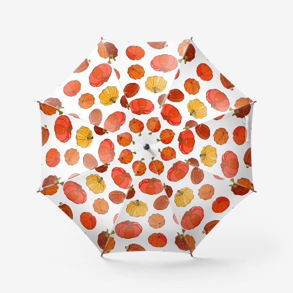 Зонт «осенние тыквы»
