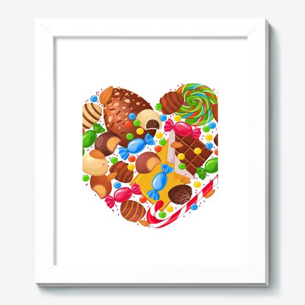 Картина «конфетное сердце»