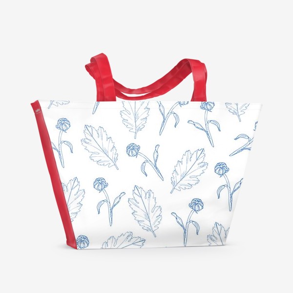 Пляжная сумка «хризантемы»