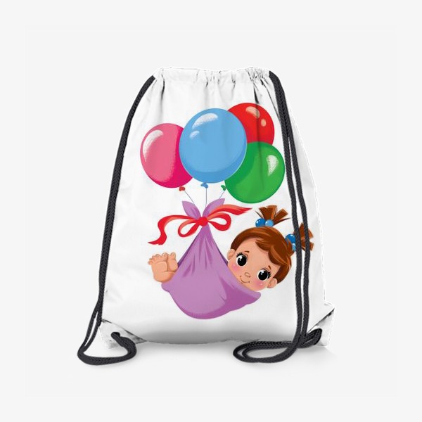 Рюкзак «малышка в шариках»