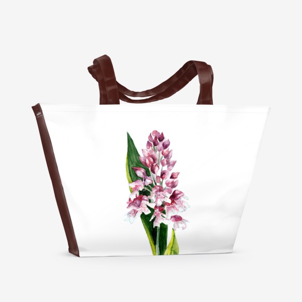 Пляжная сумка «Цветы акварелью»