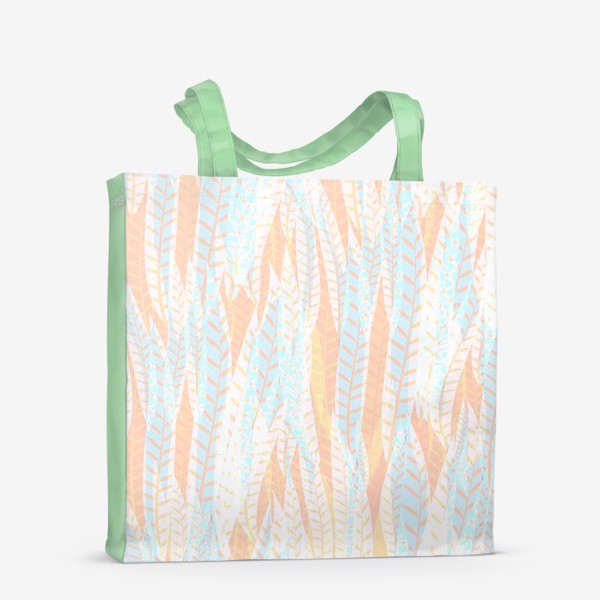 Сумка-шоппер «абстрактные листья и перья»