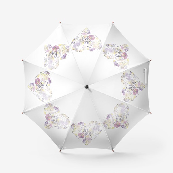 Зонт «Цветочное сердце - на память о приятном»