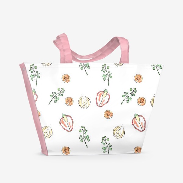 Пляжная сумка «Vegies pattern»