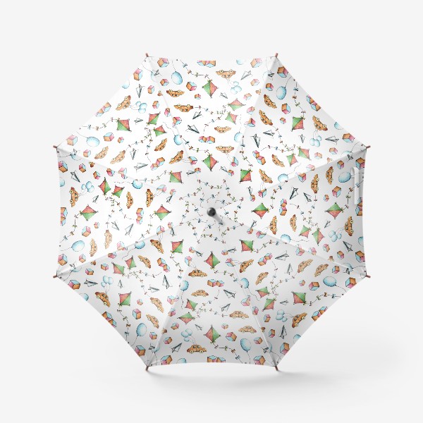 Зонт «Детский принт с машанками»