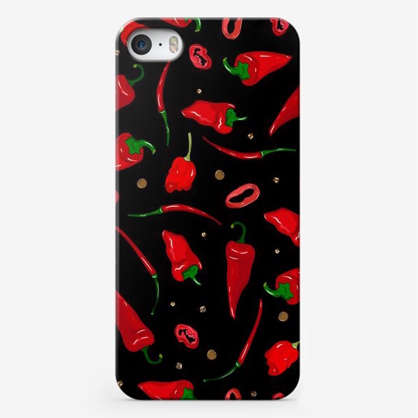 Чехол iPhone «красные острые перцы»