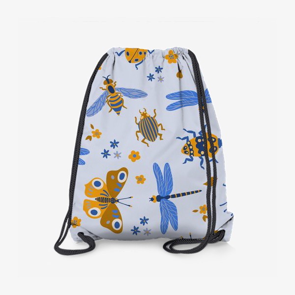 Рюкзак «Насекомые (божья коровка, бабочка, стрекоза, жуки)»