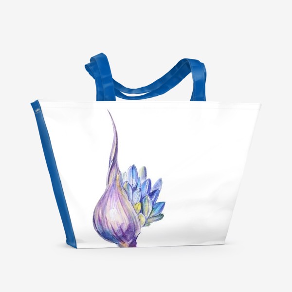 Пляжная сумка «Акварельный цветок»