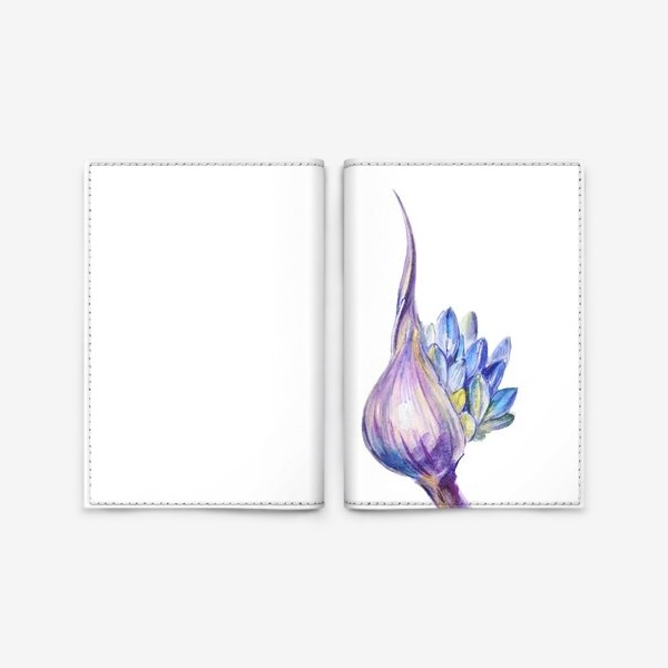 Обложка для паспорта «Акварельный цветок»