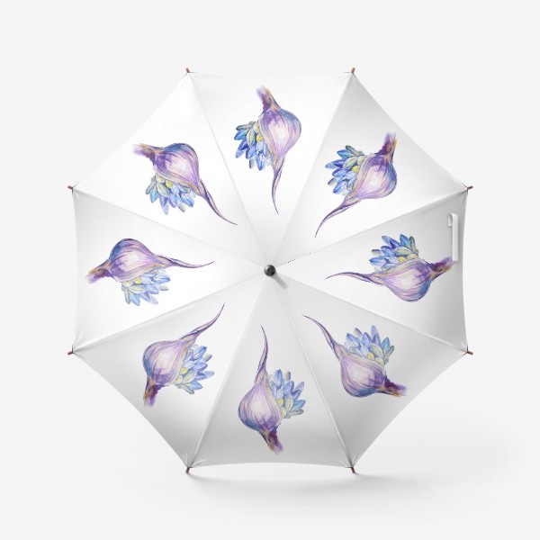 Зонт «Акварельный цветок»